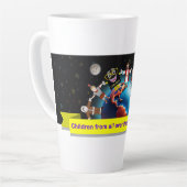 Caneca Children for Jesus (Biblinha e Turminha) カフェラテマグ (左アングル)