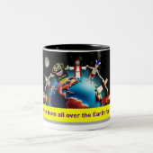 Caneca Children for Jesus (Biblinha e Turminha) ツートーンマグカップ (中央)