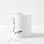 Caneca Clássica Branca de Louça Mon Petit Livre コーヒーマグカップ (中央)