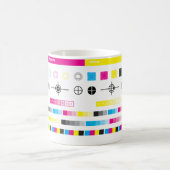 Caneca CMYK Color Guides コーヒーマグカップ (中央)