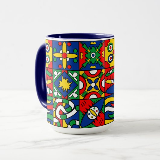Caneca Colorida マグカップ (正面左)