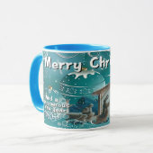 Caneca com cor dentro-Natal マグカップ (正面左)
