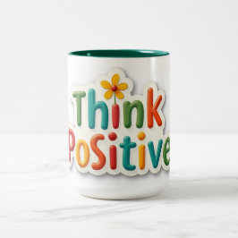 Caneca com design motivacional  ツートーンマグカップ