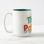 Caneca com design motivacional ツートーンマグカップ (左)