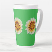 Caneca com Flor Minimalista e Joaninha カフェラテマグ (右アングル)
