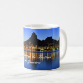 Caneca com foto da Lagoa Rodrigo de Freitas コーヒーマグカップ (正面右)