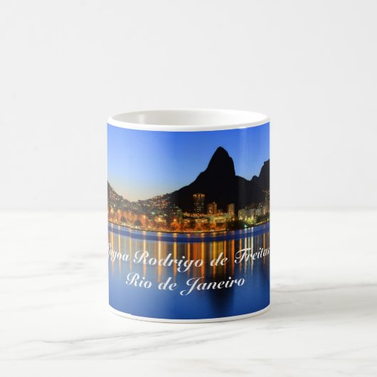 Caneca com foto da Lagoa Rodrigo de Freitas コーヒーマグカップ (中央)