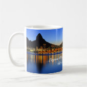 Caneca com foto da Lagoa Rodrigo de Freitas コーヒーマグカップ (左)