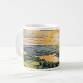 Caneca com ilustração do pôr do sol コーヒーマグカップ (正面左)
