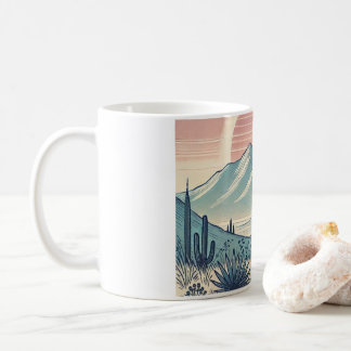 Caneca com imagem de paisagem コーヒーマグカップ