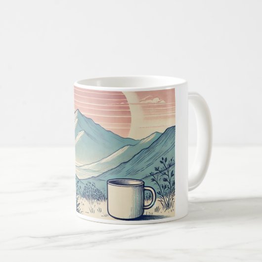 Caneca com imagem de paisagem コーヒーマグカップ (正面右)