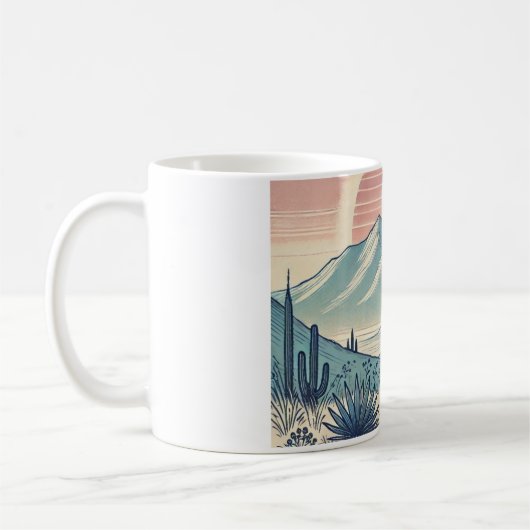 Caneca com imagem de paisagem コーヒーマグカップ (左)