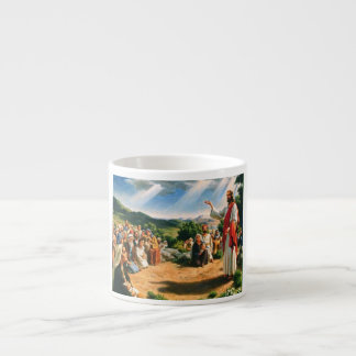 Caneca com Jesus Cristo pregando o evangelho エスプレッソカップ