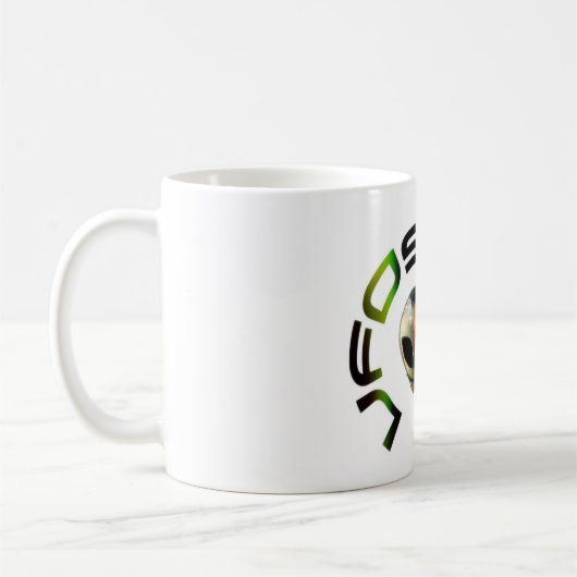 Caneca com logo UfosLine コーヒーマグカップ (左)