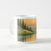 Caneca com paisagem de montanha コーヒーマグカップ (正面左)