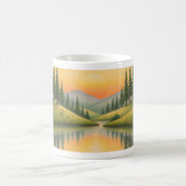 Caneca com paisagem de montanha コーヒーマグカップ (中央)