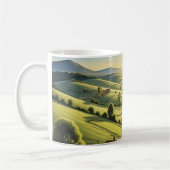Caneca com paisagem do pôr do sol コーヒーマグカップ (左)