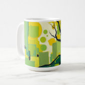Caneca com paisagem verde コーヒーマグカップ (正面左)