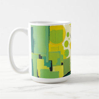 Caneca com paisagem verde コーヒーマグカップ
