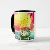 Caneca com pintura/detalhe "Entre Nós" マグカップ (正面左)