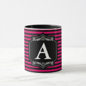 Caneca Combo 325 ml Listras Pink Monograma マグカップ (中央)