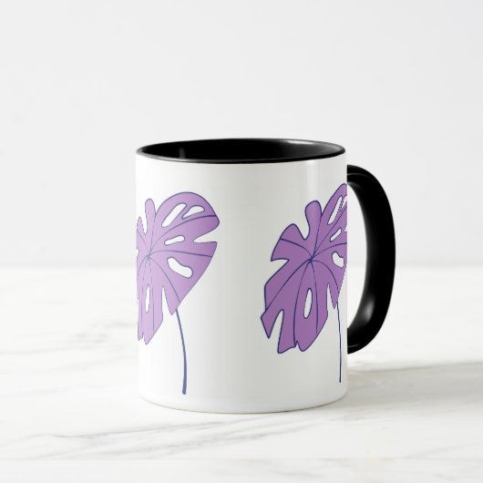 CANECA COMBO - FOLHA LILÁS マグカップ (正面右)
