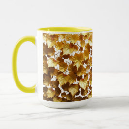 CANECA COMBO - FOLHAGEM OURO マグカップ