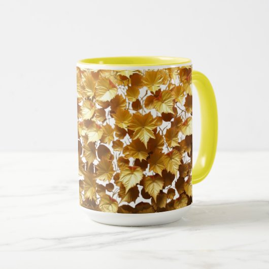 CANECA COMBO - FOLHAGEM OURO マグカップ (正面右)