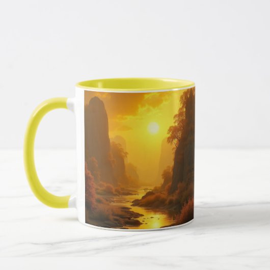 CANECA COMBO - PAISAGEM OURO マグカップ (左)