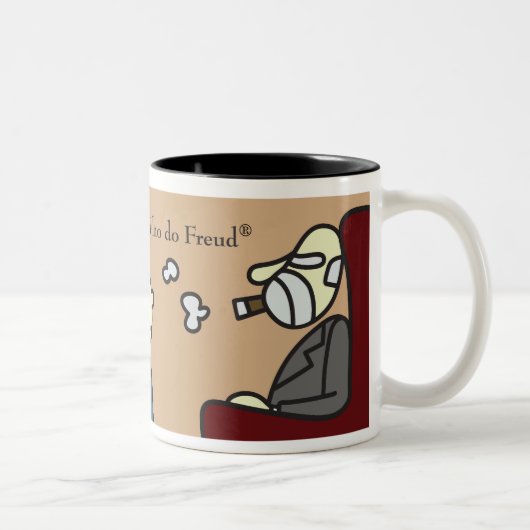 Caneca Complexo de Édipo Filho do Freud ツートーンマグカップ (右)