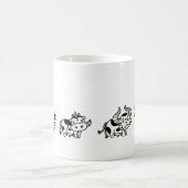 Caneca Cow Evolution コーヒーマグカップ (中央)