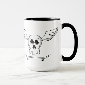 Caneca Cranio Skate - Skull Skateboard マグカップ