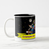 Caneca Crianças para Jesus (Biblinha e Turminha) ツートーンマグカップ (左)