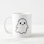 Caneca Cute Kawaii Ghost コーヒーマグカップ (左)
