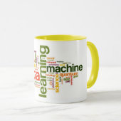 Caneca Data Science - M.Learning, AI, Algor, Deep マグカップ (正面右)