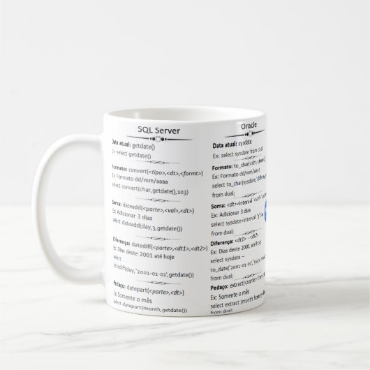 Caneca DatabaseCast コーヒーマグカップ (左)