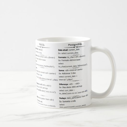 Caneca DatabaseCast コーヒーマグカップ (右)