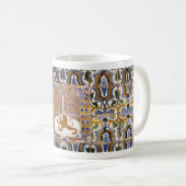 Caneca de café azulejos 11 oz cerâmica W-PT ZLE  コーヒーマグカップ (正面右)