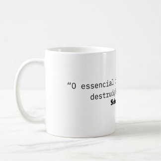 Caneca de Café: Citação de Schumpeter. コーヒーマグカップ