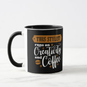 Caneca de Café Creativity 11 oz Cerâmica W-PT ZLE マグカップ (左)