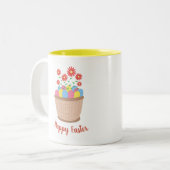 Caneca de café de Páscoa (Happy Easter) ツートーンマグカップ (正面左)