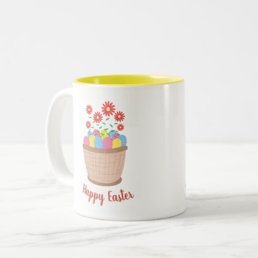 Caneca de café de Páscoa (Happy Easter) ツートーンマグカップ (正面左)