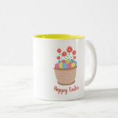 Caneca de café de Páscoa (Happy Easter) ツートーンマグカップ (正面右)