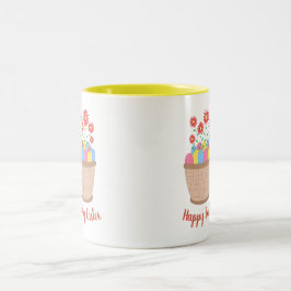 Caneca de café de Páscoa (Happy Easter) ツートーンマグカップ