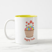 Caneca de café de Páscoa (Happy Easter) ツートーンマグカップ (左)