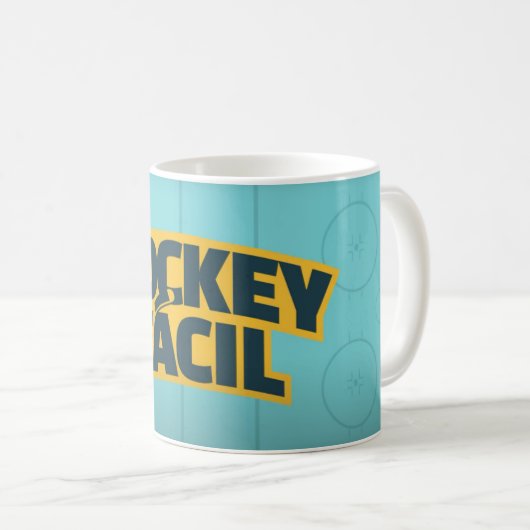 Caneca de Café Hockey 11 oz Cerâmica W-PT ZLE コーヒーマグカップ (正面右)