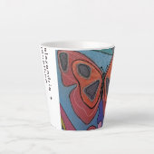 Caneca De Café Latte Foto e texto personalizados カフェラテマグ (正面)