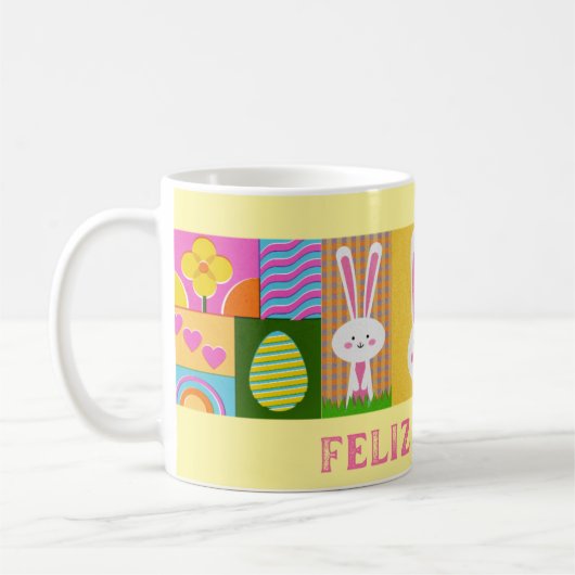 Caneca de café Páscoa 11 oz cerâmica W-PT ZLE コーヒーマグカップ (左)