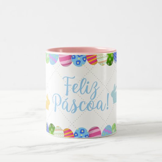 Caneca de café Páscoa 11 oz cerâmica W-PT ZLE ツートーンマグカップ (中央)