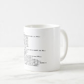CANECA DE CAFE SQL SERVER日付形式MAG コーヒーマグカップ (正面右)